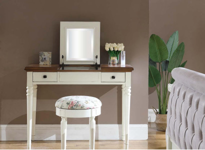 Dressing table Mirror Luxury Console Chest of drawers Bedroom Console table Wood new